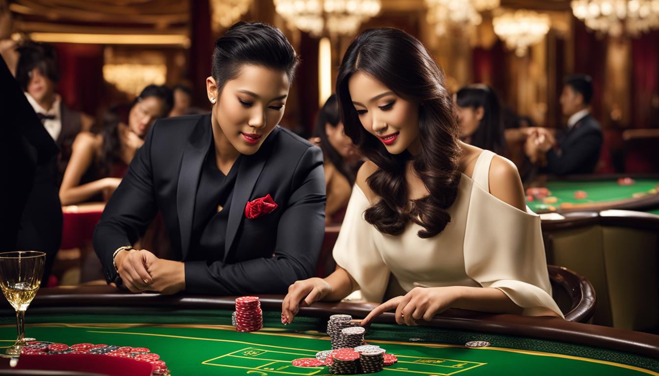 Live game baccarat